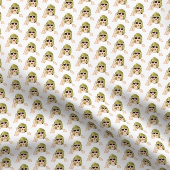 Swifties sunglasses zipper hair scrunchie hand made USA cotton white NWT - Picture 6 of 7